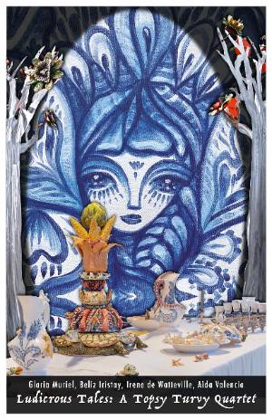 flyer for 'Ludicrous Tales: A Topsy Turvy Quartet.'