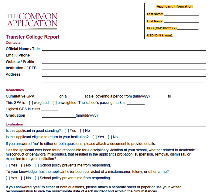 Common Application